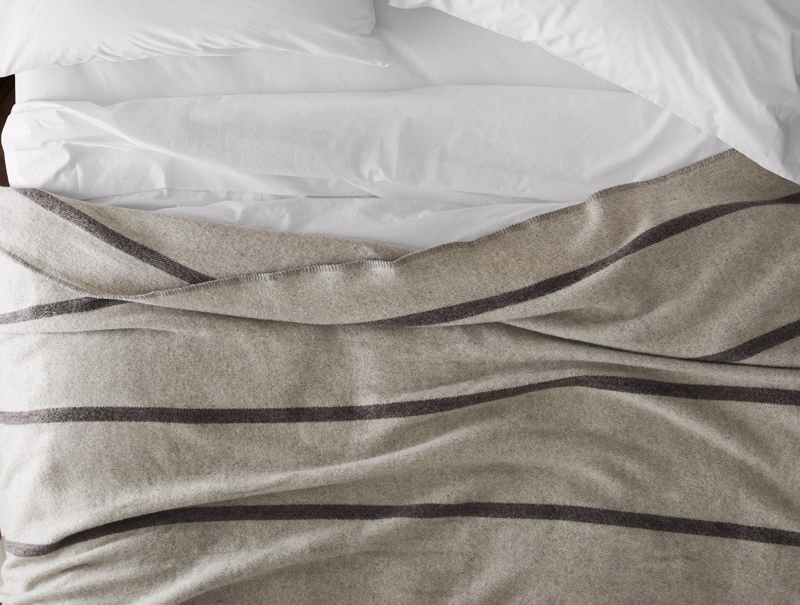 Tahoe Climate Beneficial Wool Blanket | Soft Gray