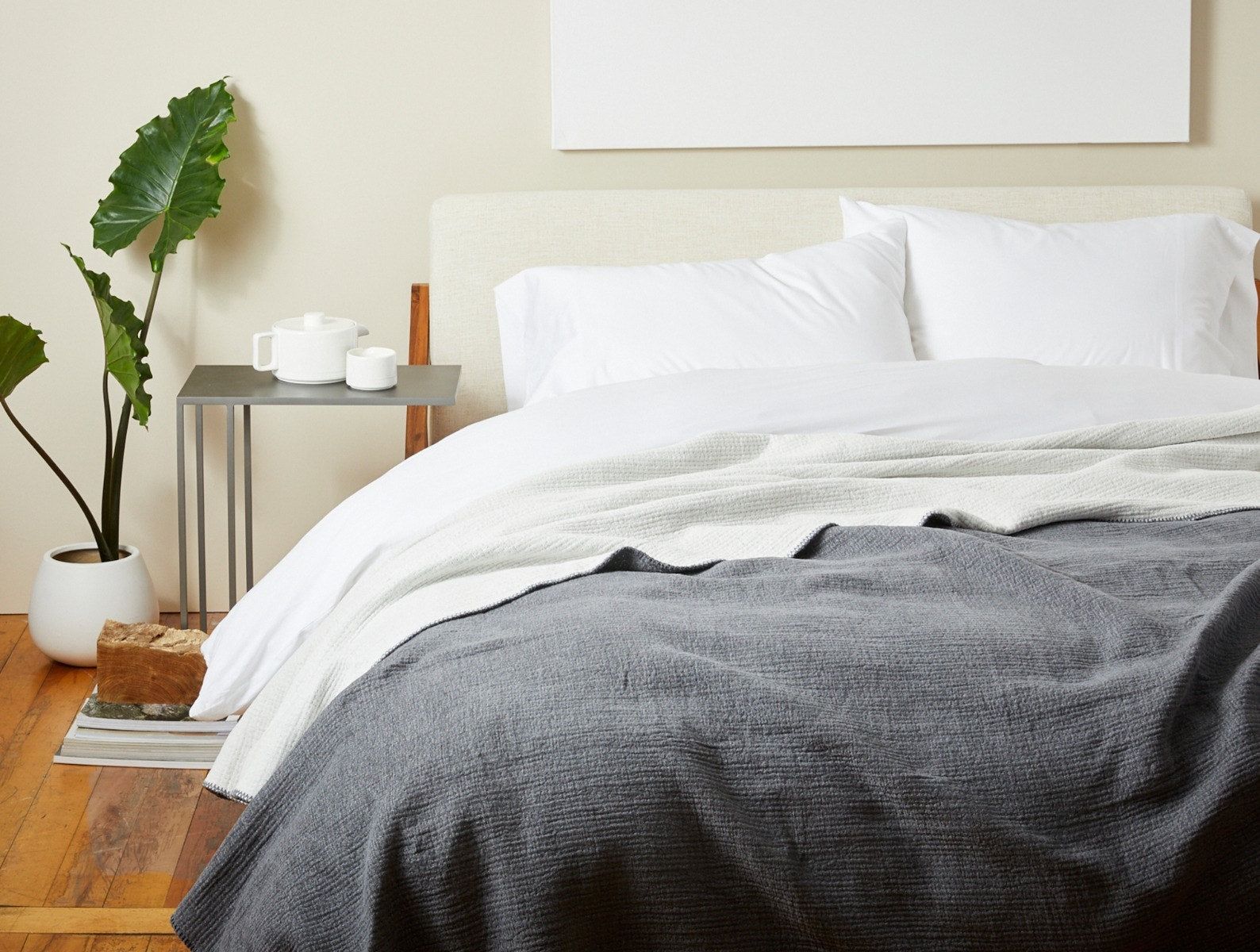Cozy Cotton Organic Blanket | Charcoal