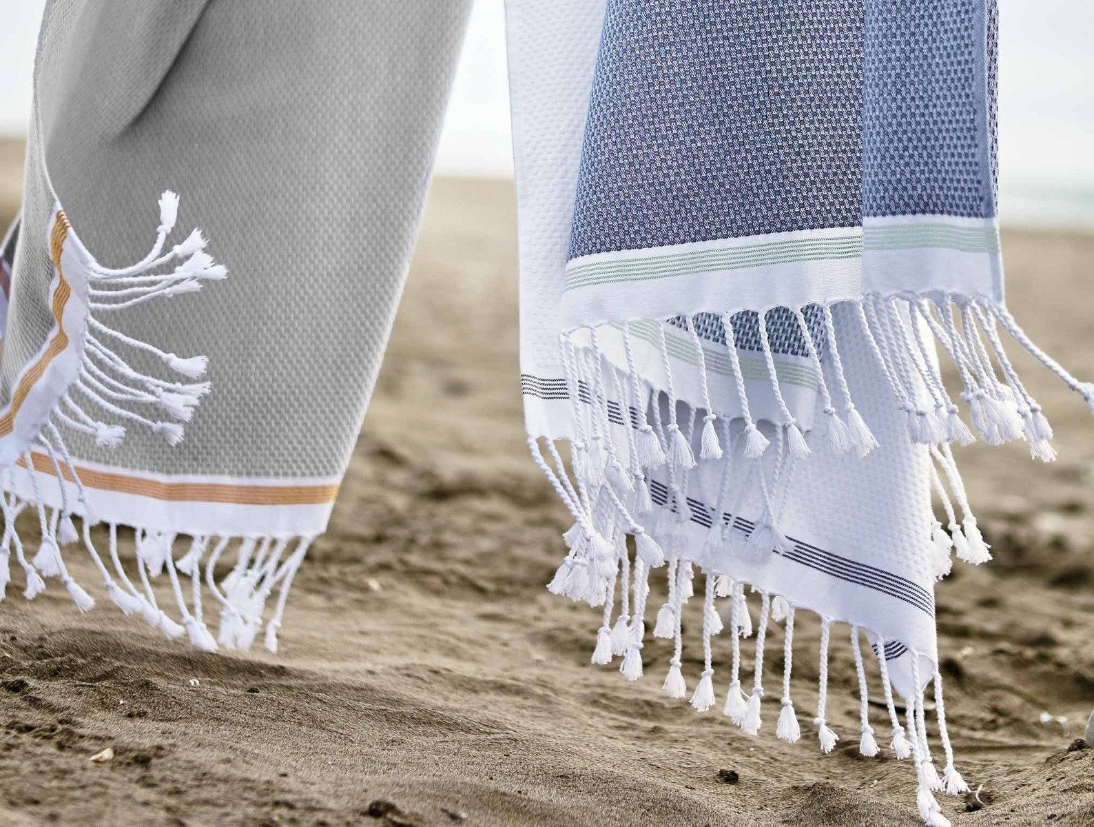 Mediterranean Organic Towels | Lake w/Sea Spray