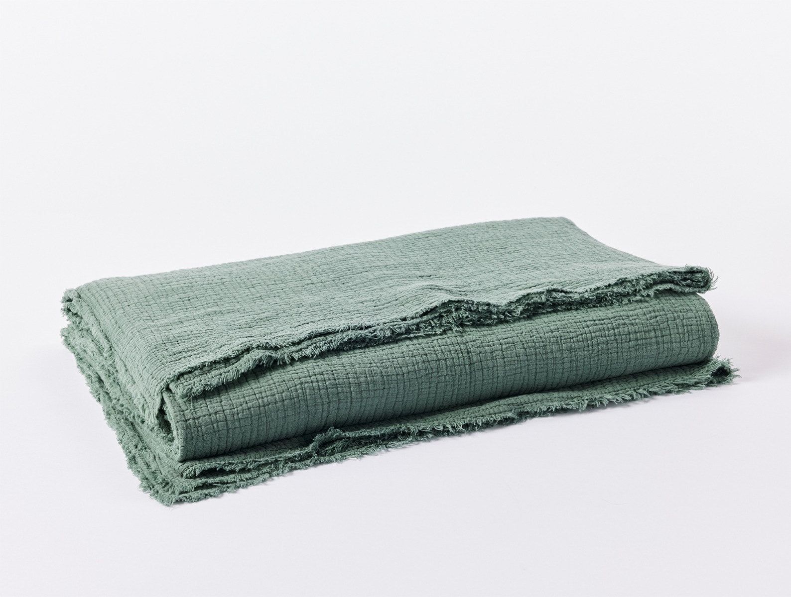 Topanga Organic Matelasse Blanket | Juniper