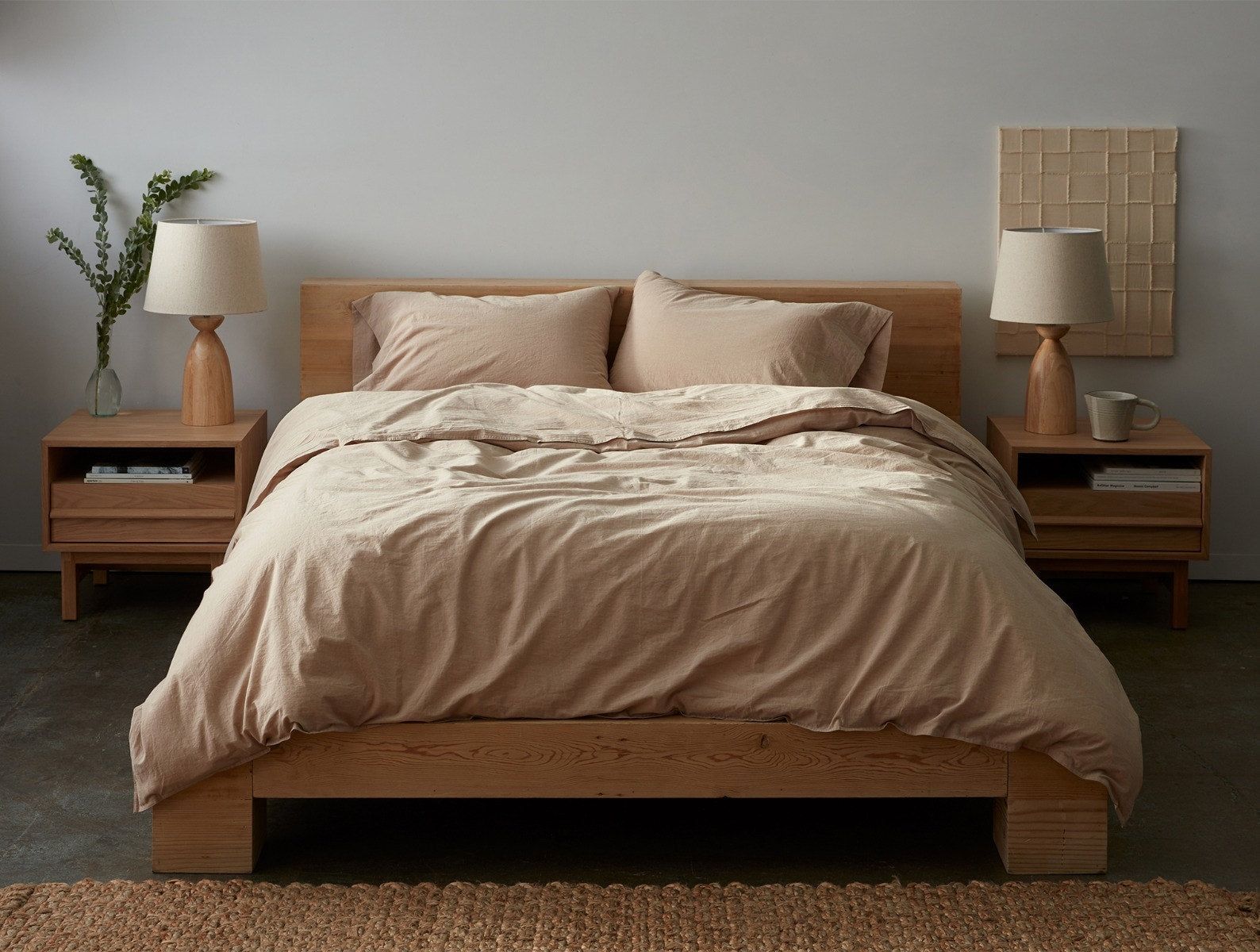 Organic Crinkled Percale™ Sheet Set - Coyuchi | Hazel Chambray