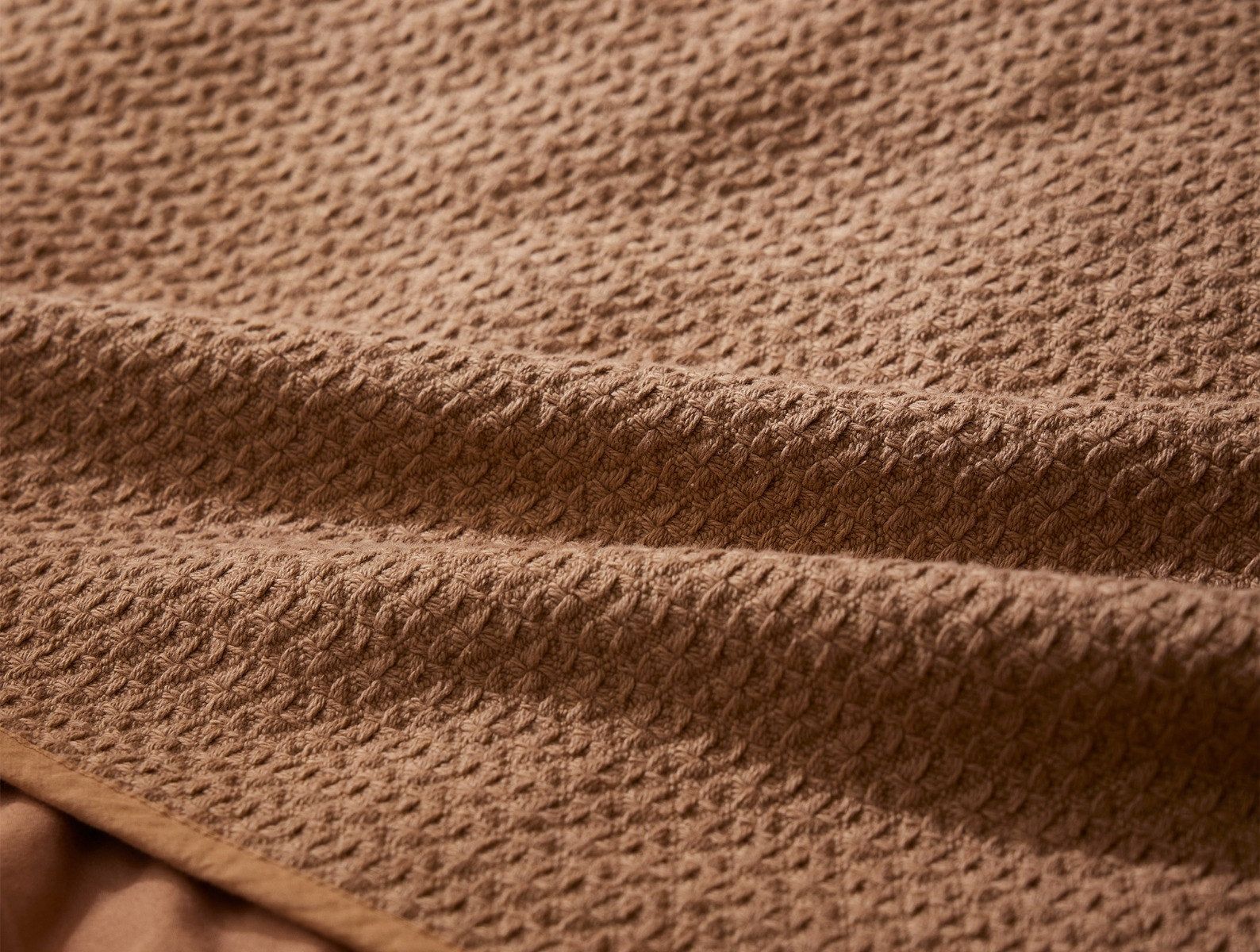 Honeycomb Organic Blanket | Ginger