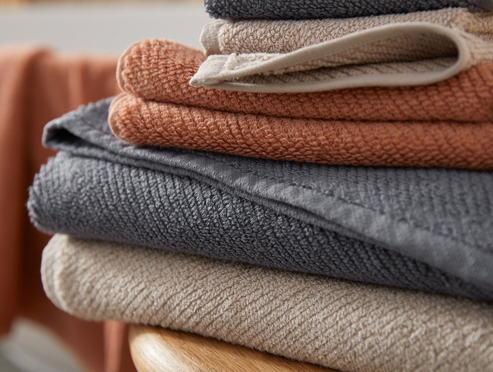 Air Weight® Organic Towels | Dusty Coral