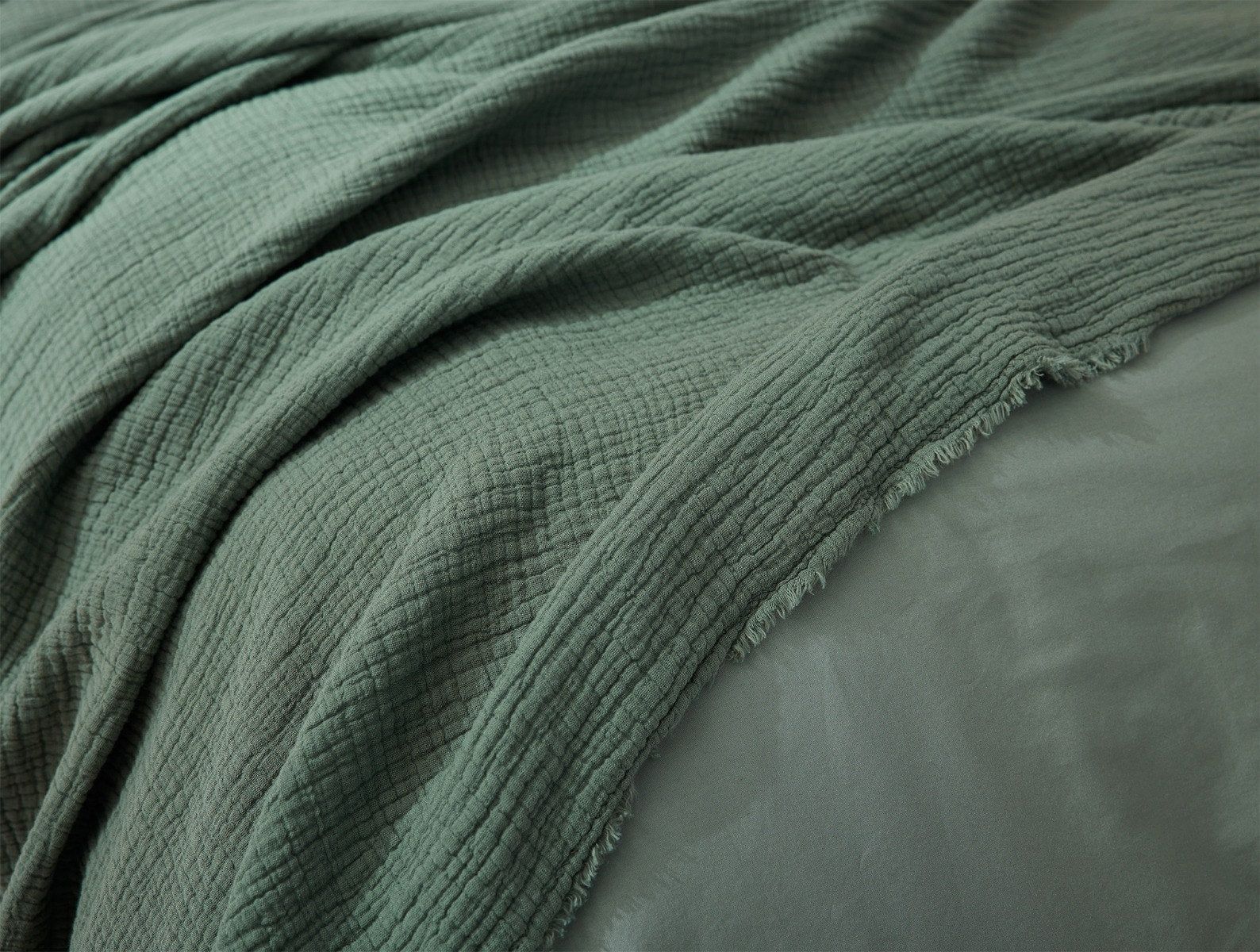 Topanga Organic Matelasse Blanket | Juniper