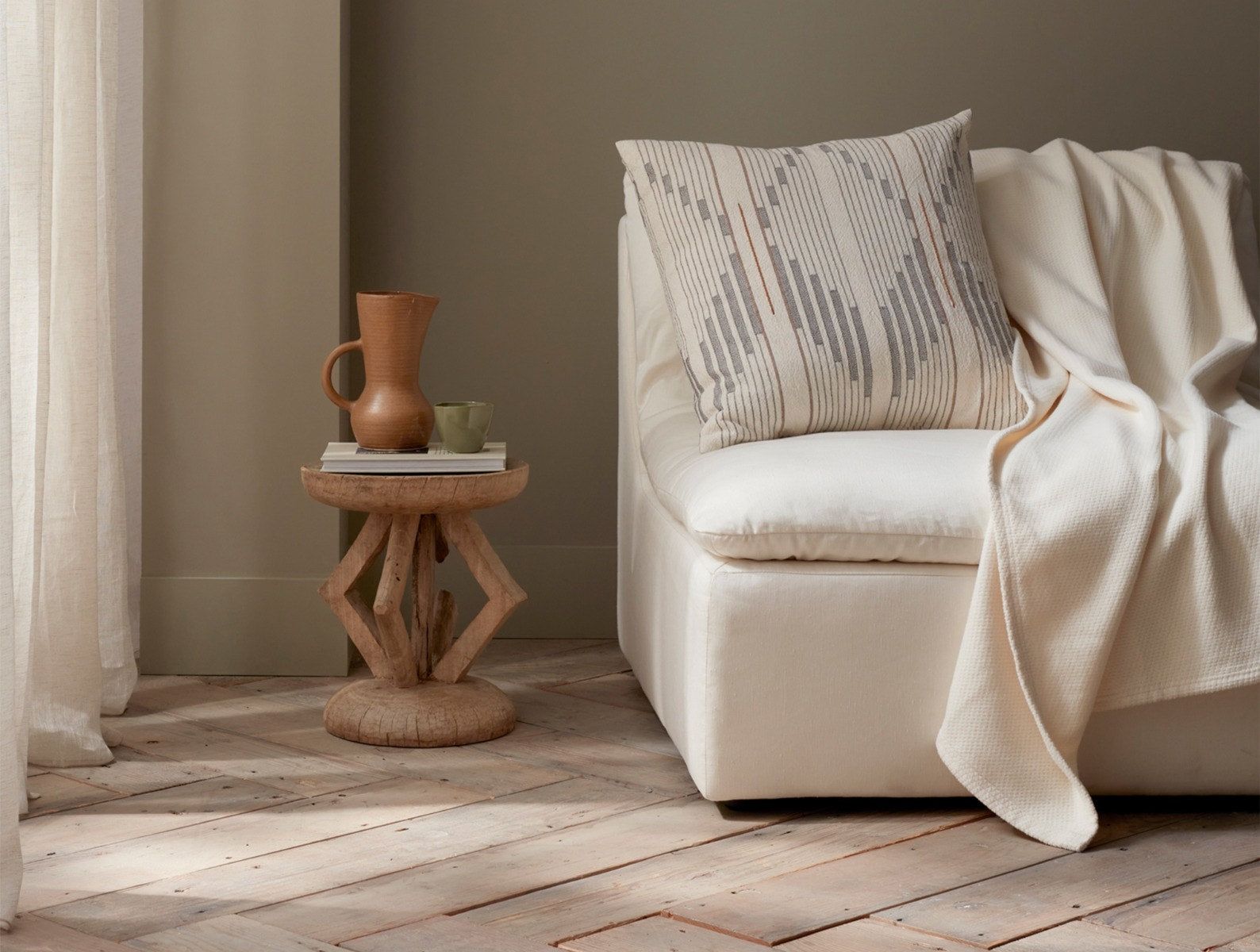 Sequoia Washable Organic Cotton & Wool Blanket | Undyed