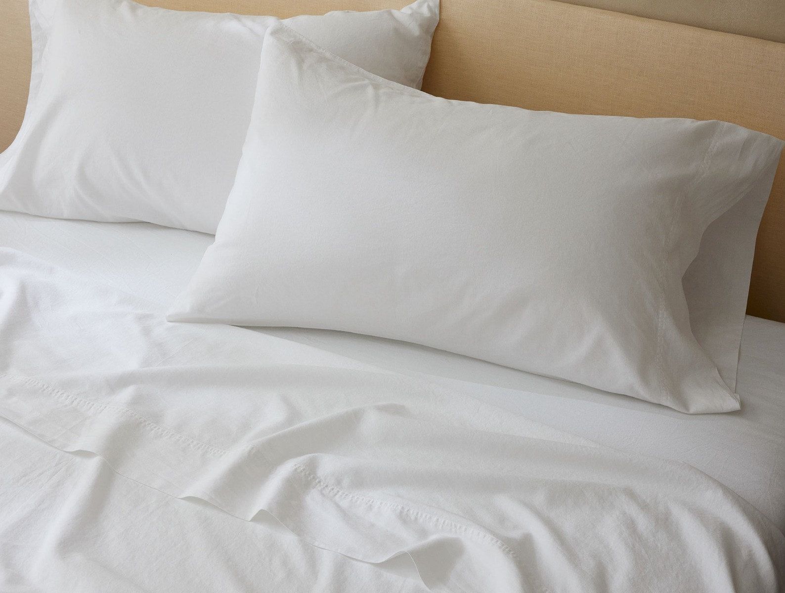 Climate Beneficial™ Cotton Soft Washed Sheets | Alpine White