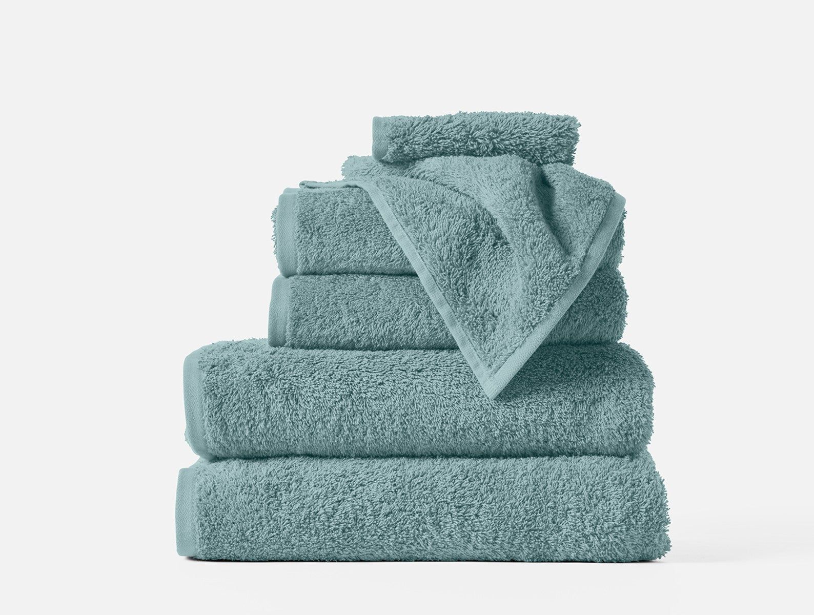 Cloud Loom™ Organic Towels | Pacific Blue