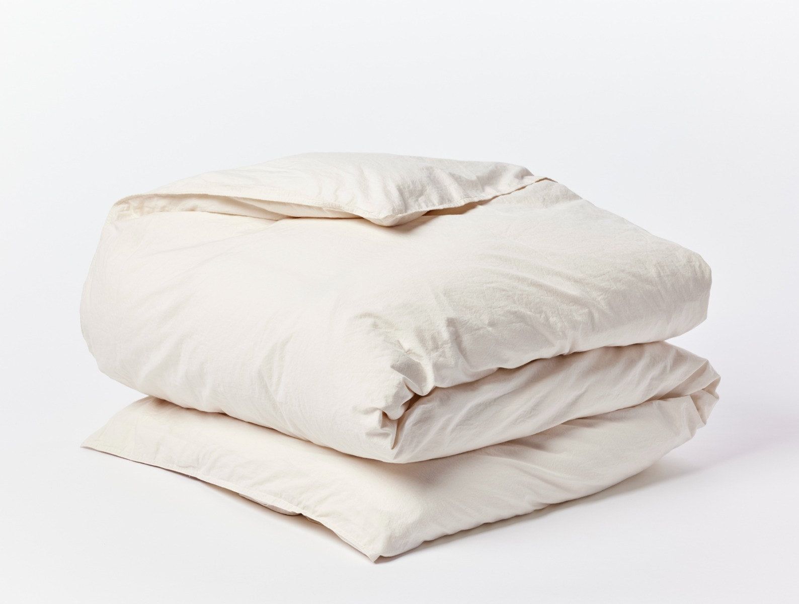 Organic Crinkled Percale™ Duvet Set | Undyed