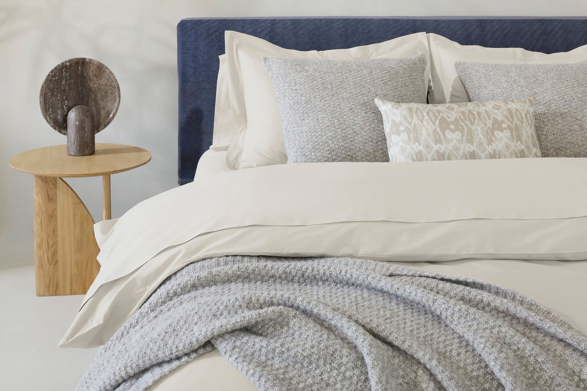 Cloud Soft Organic Sateen Duvet Cover | Stone
