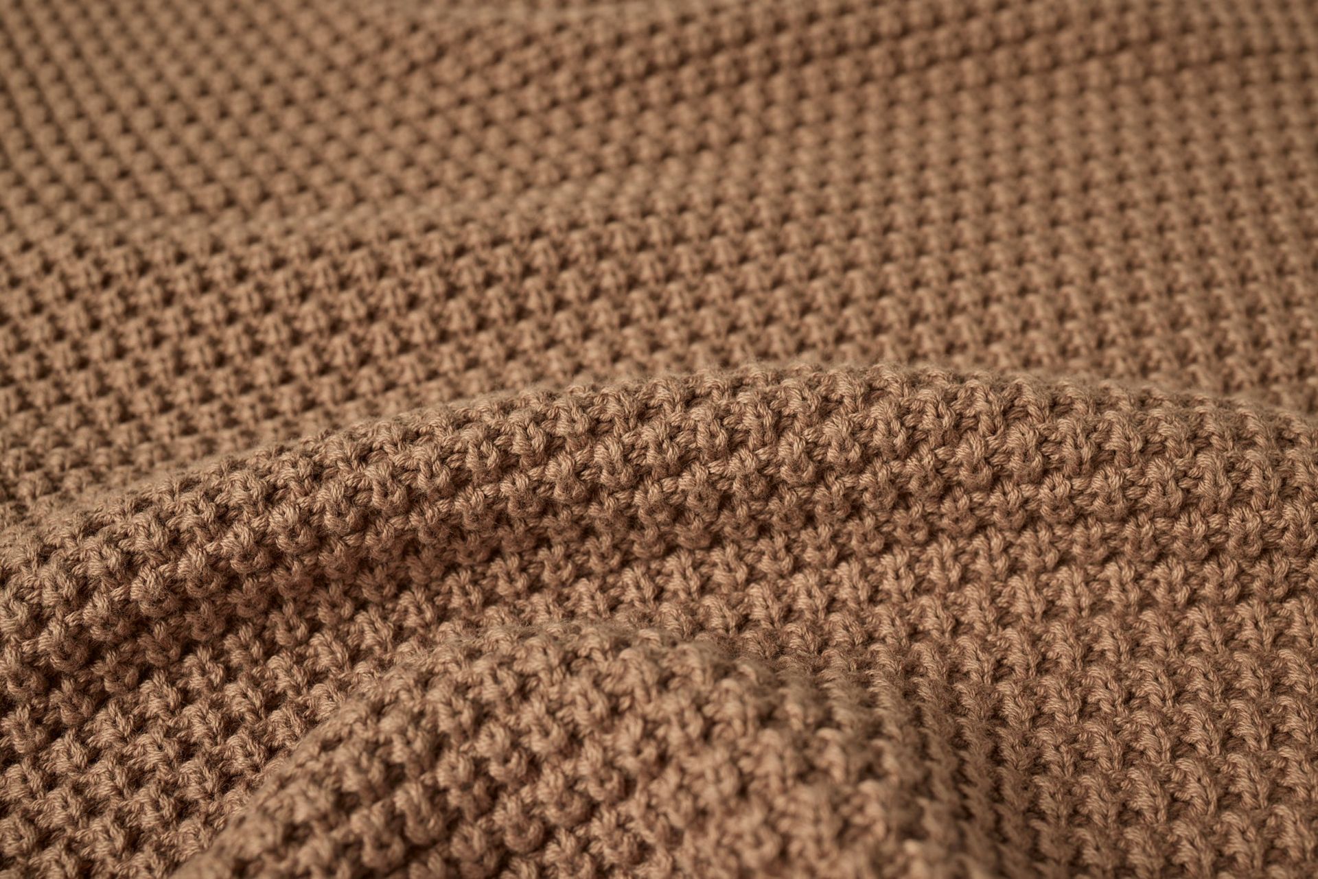 Avalon Organic Knit Throw | Almond