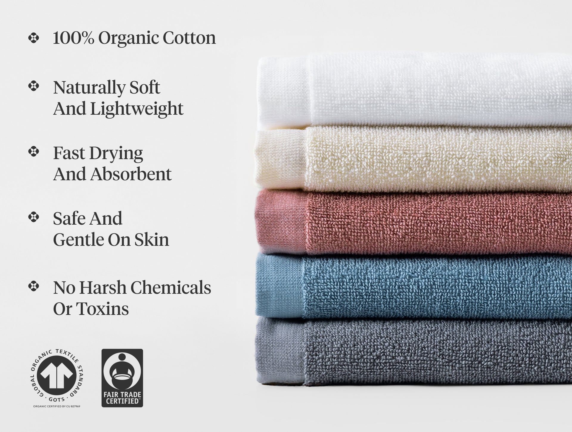 Classic Organic Towels - Set of 6 - Coyuchi | Undyed