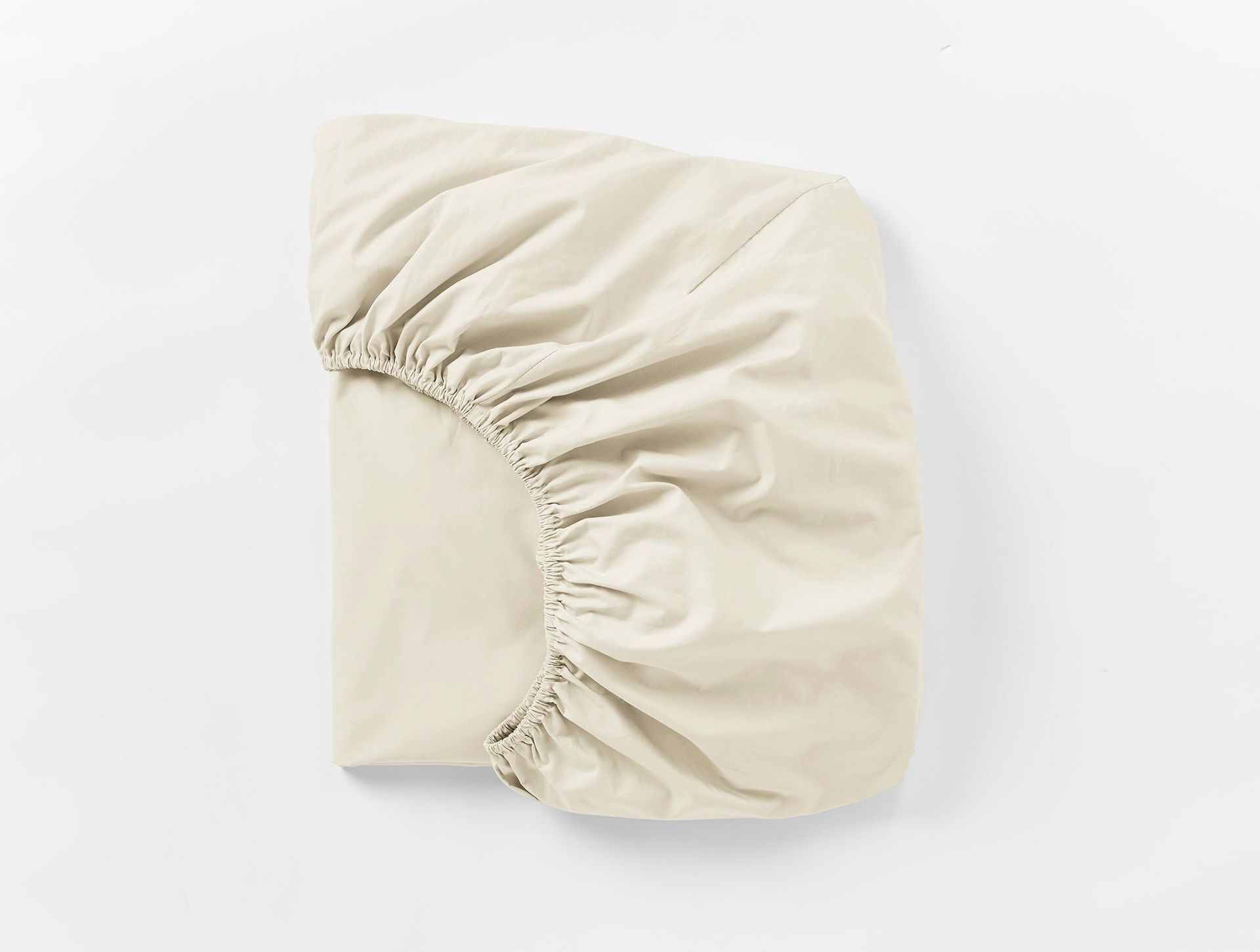 300 Thread Count Organic Percale Fitted Sheets | Undyed