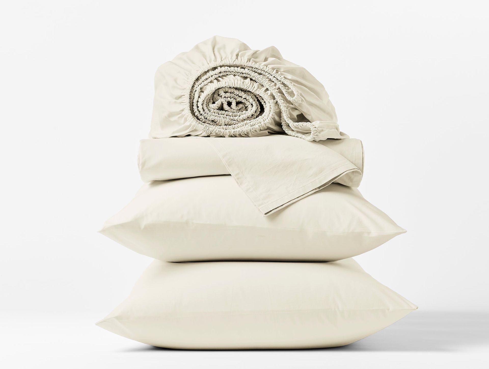 300 Thread Count Organic Percale Sheet Set - Coyuchi | Undyed