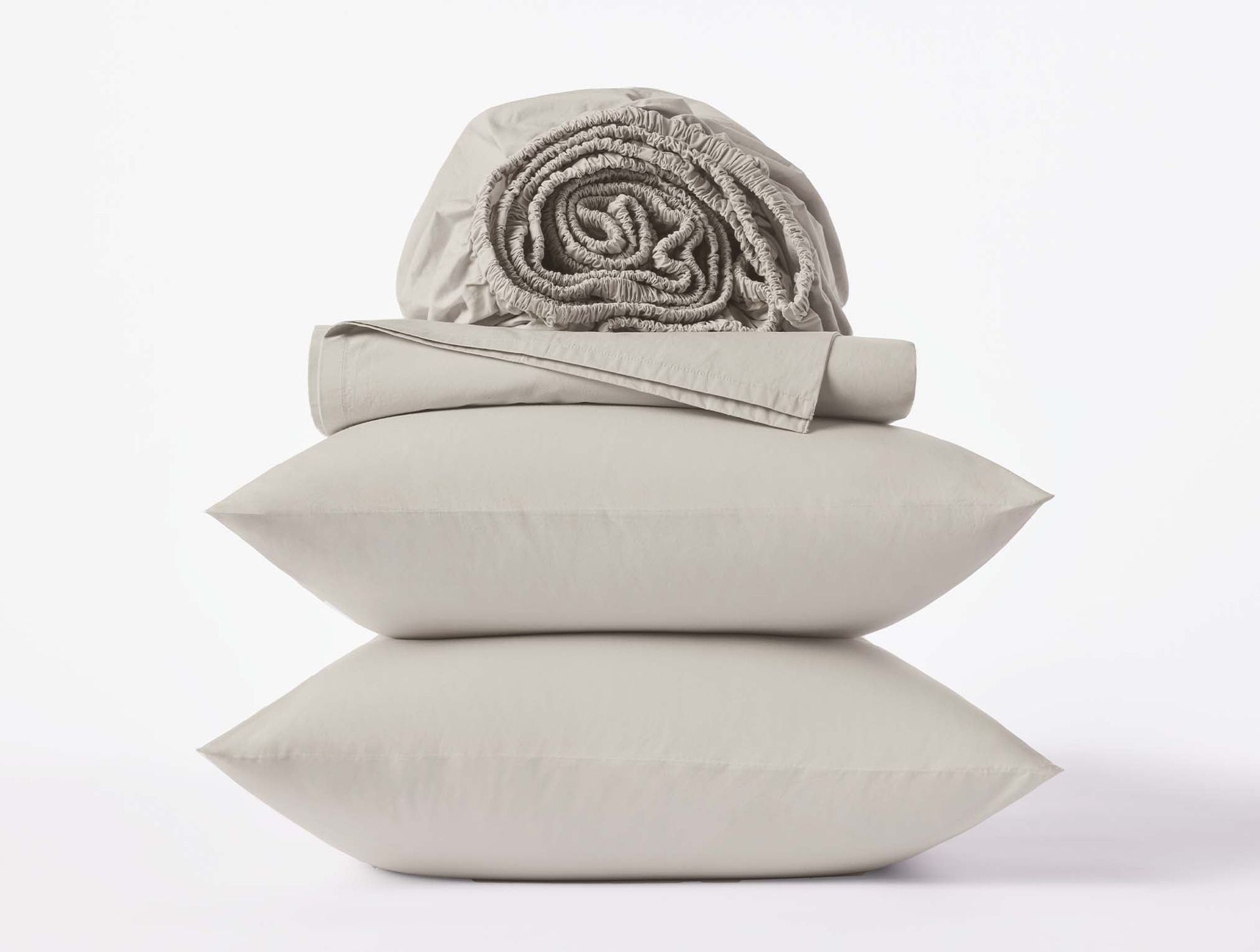 300 Thread Count Organic Percale Sheet Set - Coyuchi | Stone