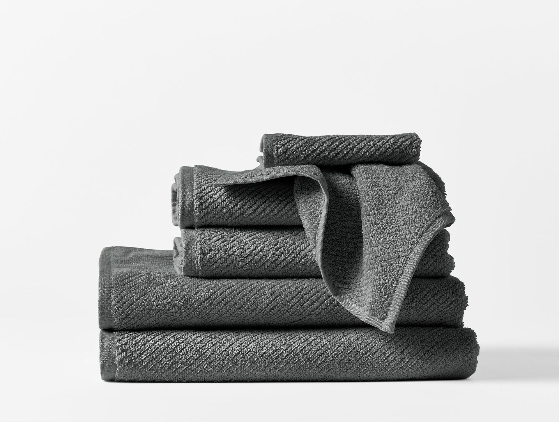 Air Weight® Organic Towels - Set of 6 | Shadow