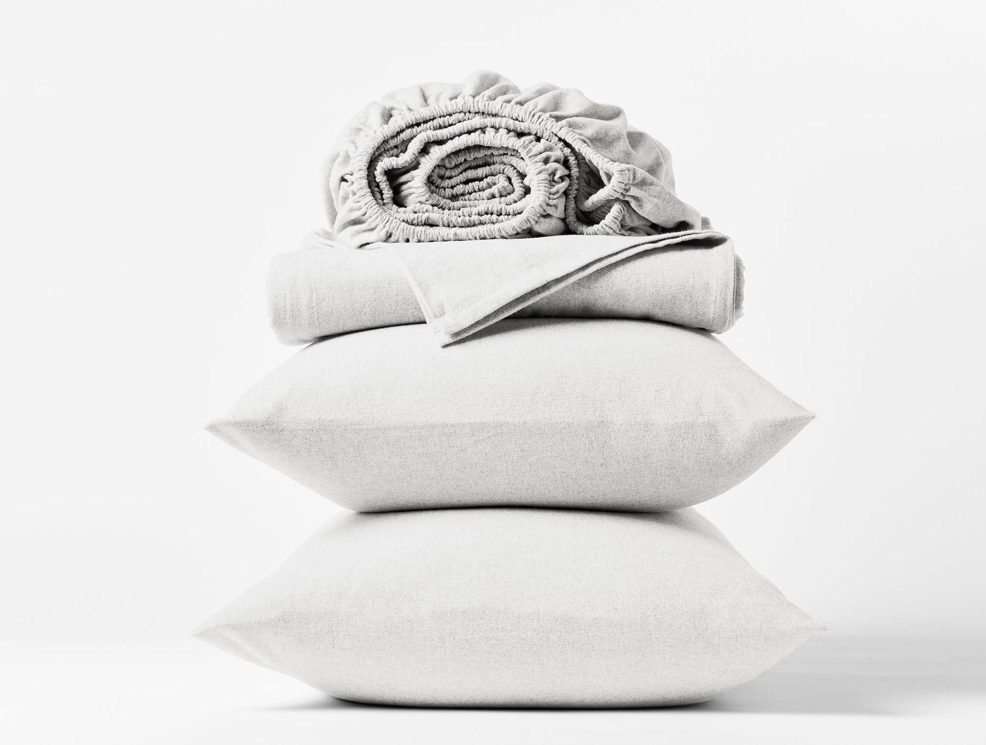 Cloud Brushed™ Organic Flannel Sheets | Alpine White