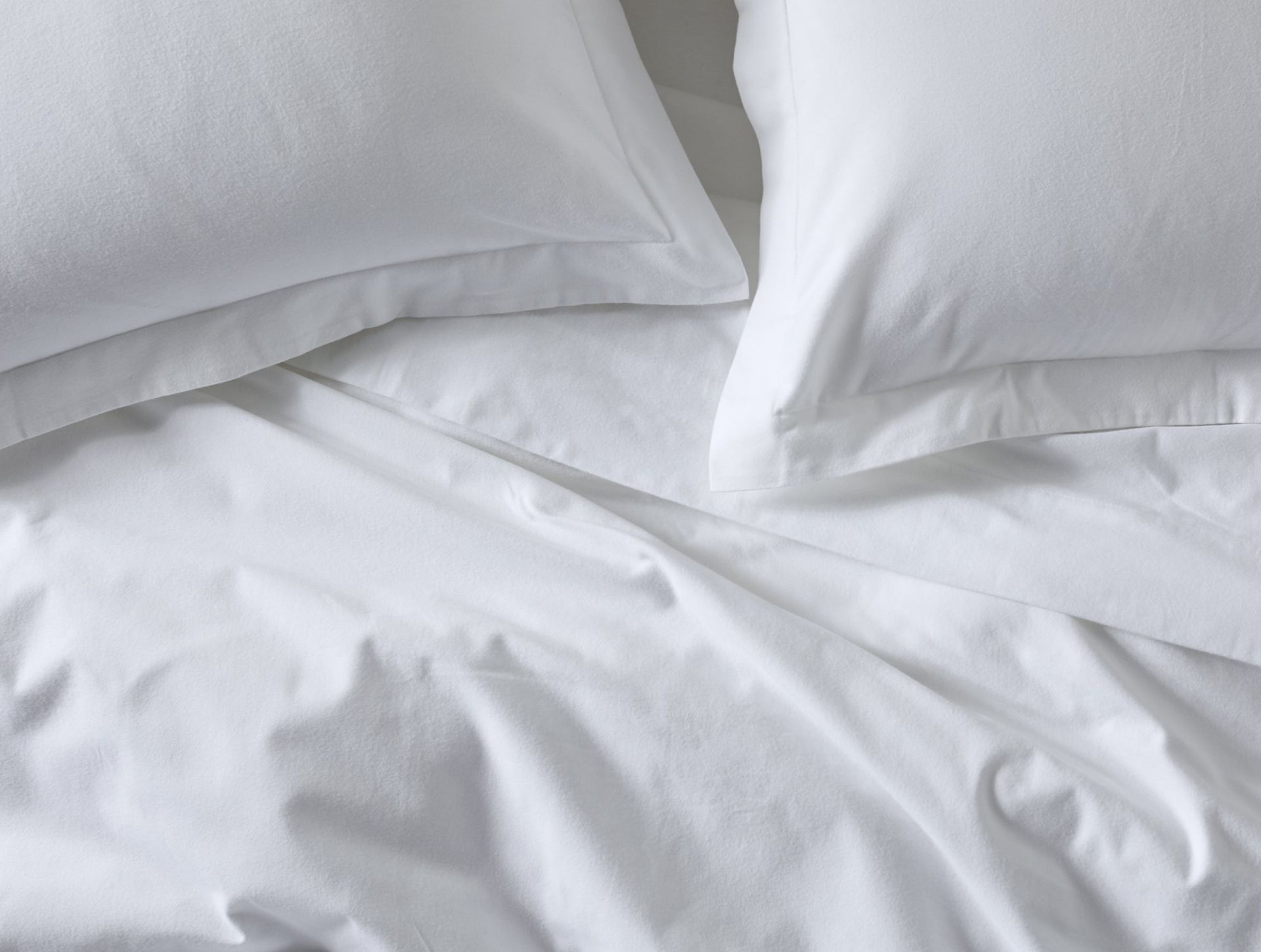 Cloud Brushed™ Organic Flannel Sheets | Alpine White