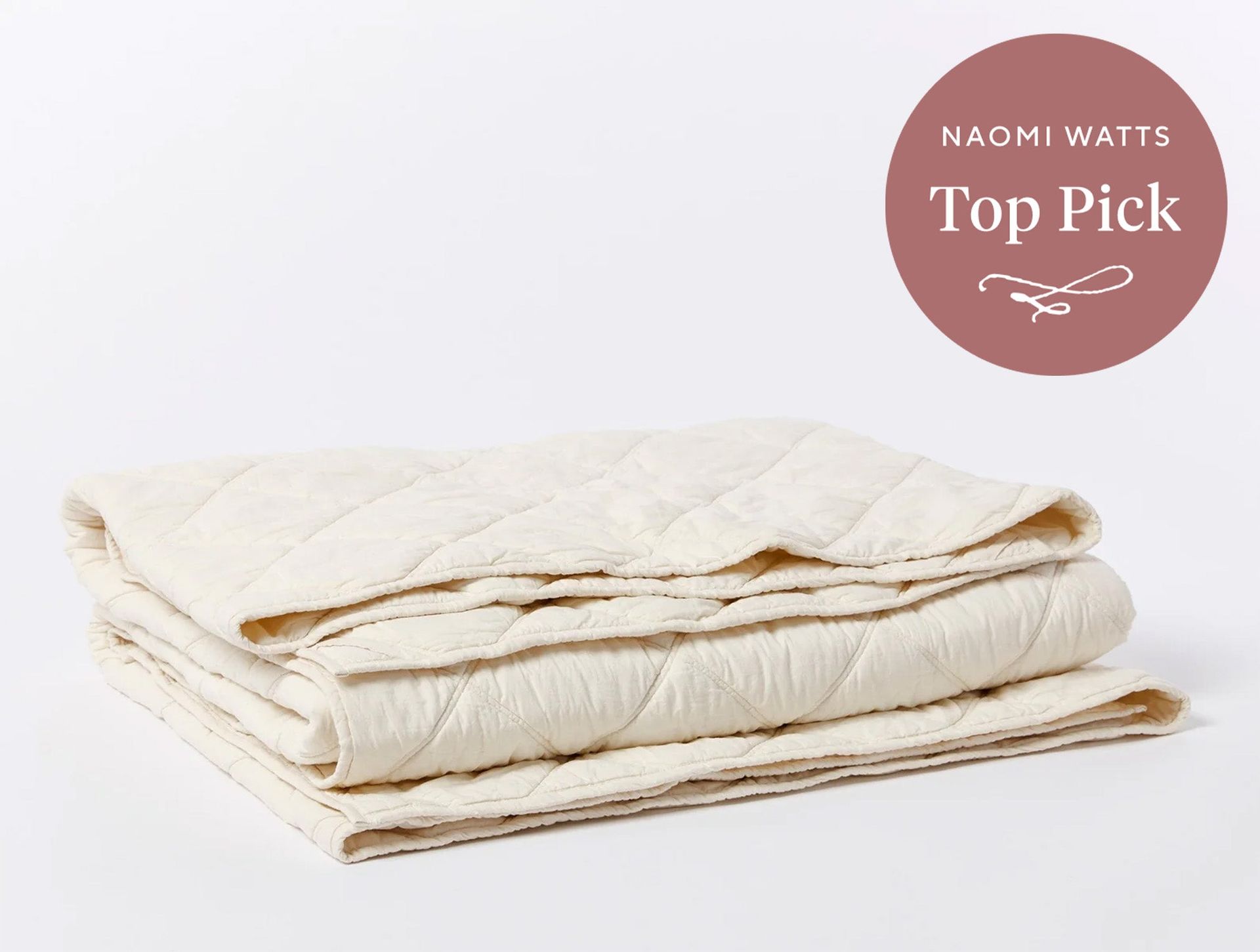 Diamond-Stitched Organic Cotton Comforter