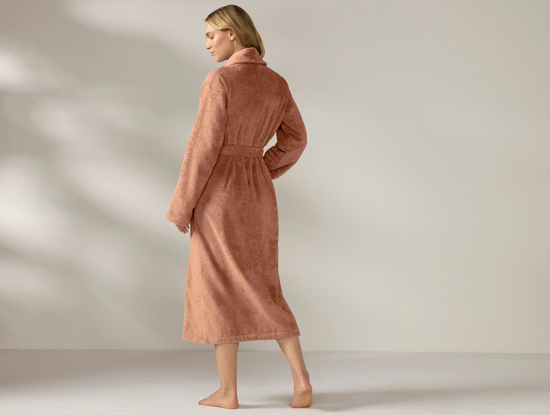 Unisex Cloud Loom Organic Robe | Praline