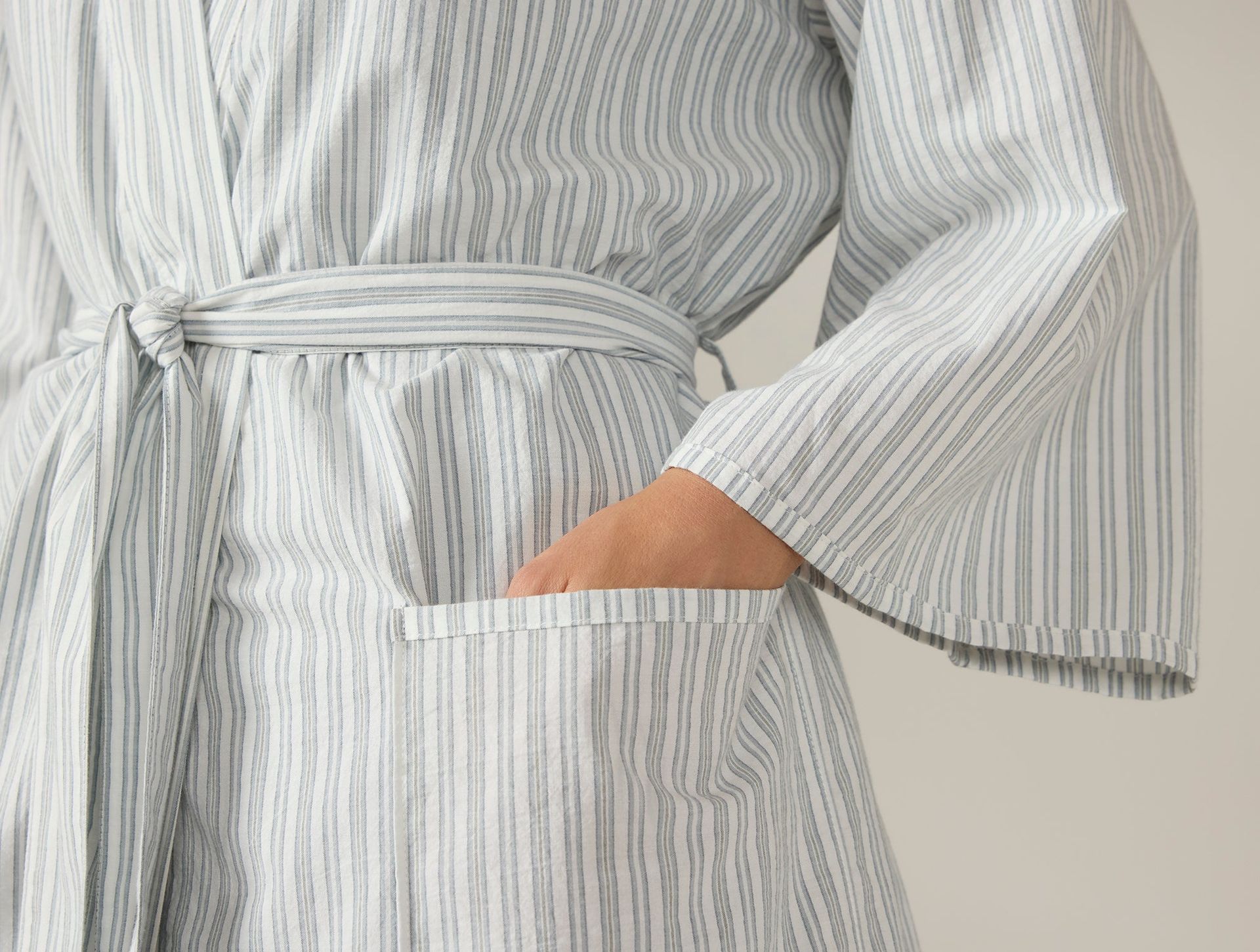 Women's Isla Organic Cotton Robe | Sage w/Gulf