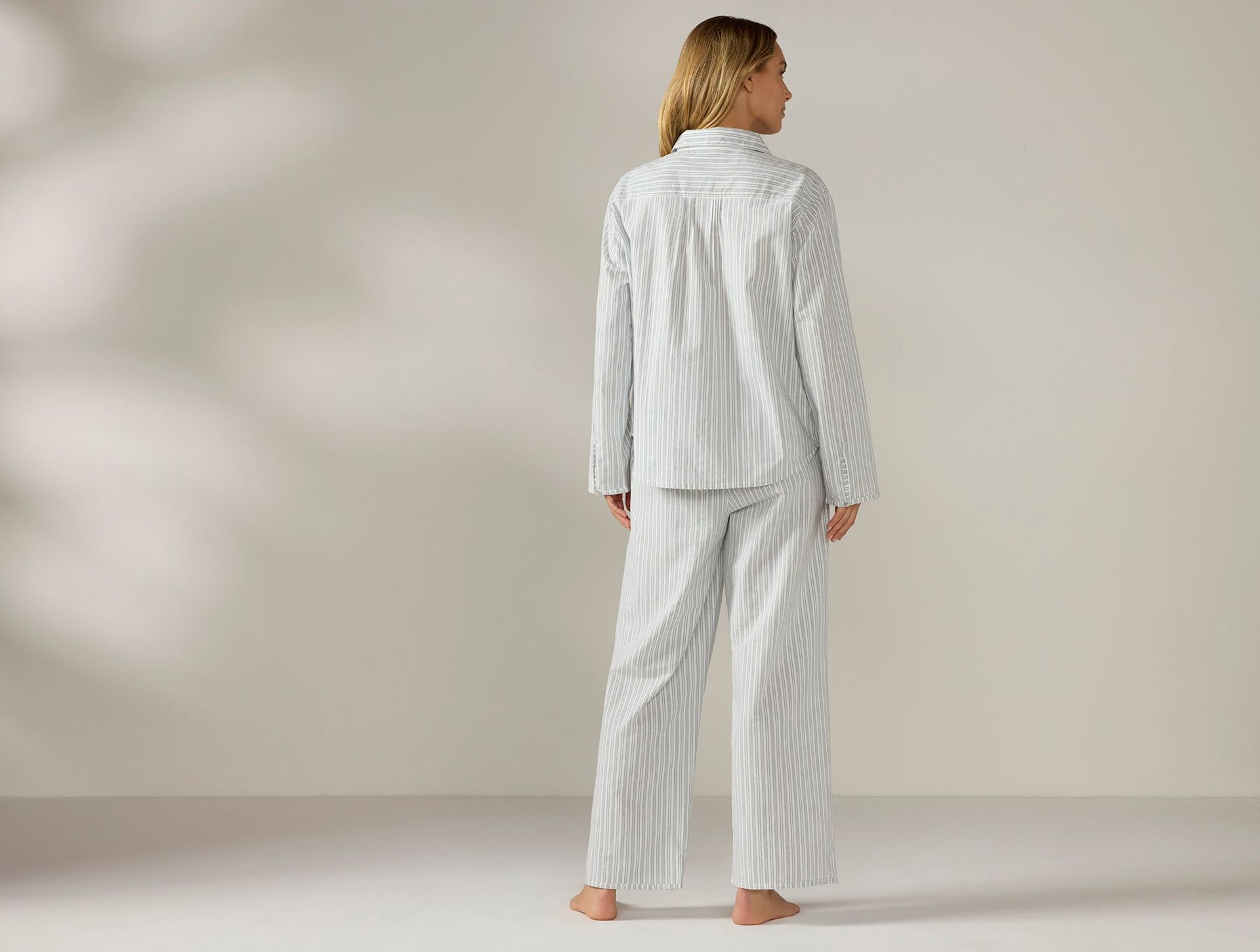 Women's Isla Organic Cotton Long Sleeve Pajama Set | Sage w/Gulf