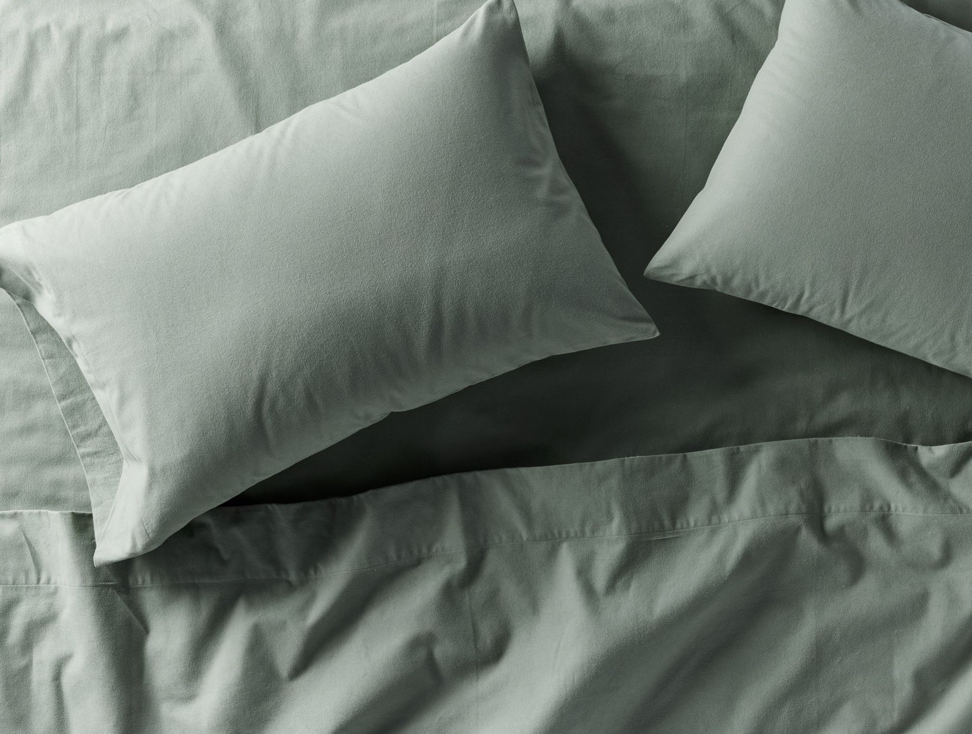 Cloud Brushed™ Organic Flannel Fitted Sheets | Cypress