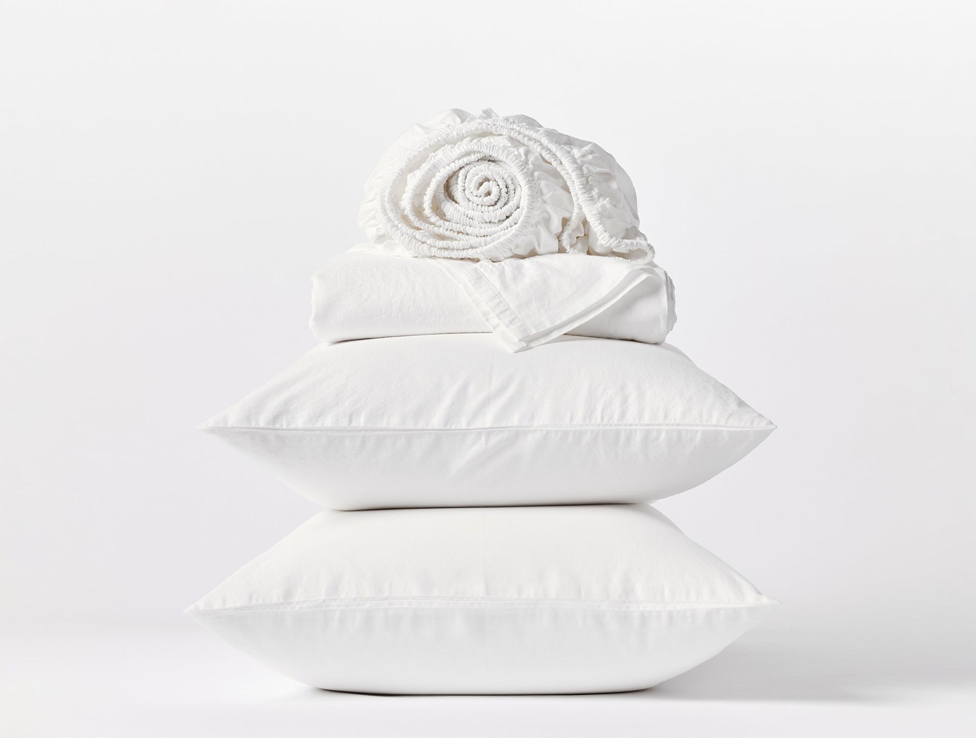 Climate Beneficial™ Cotton Soft Washed Sheets | Alpine White