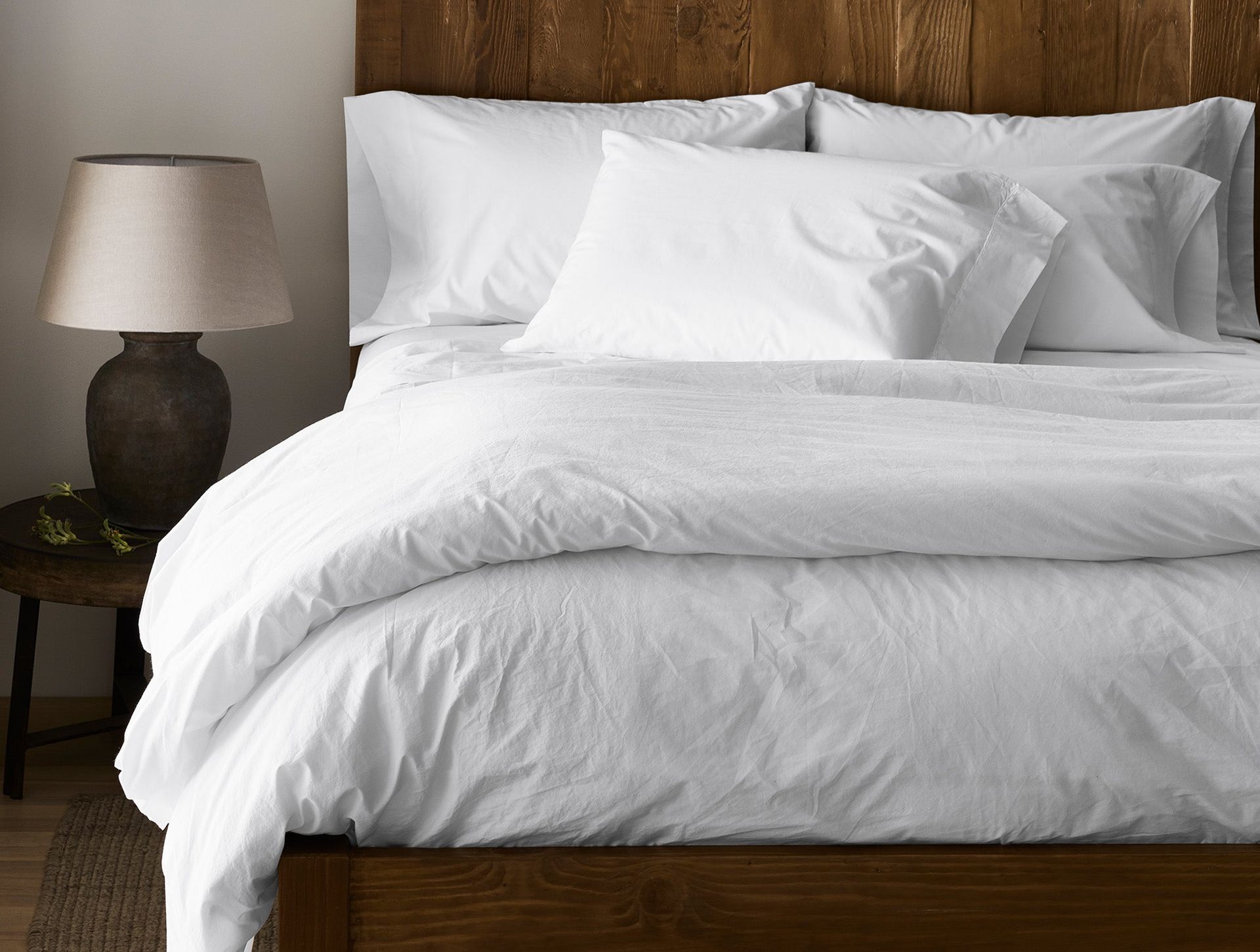 300 Thread Count Organic Percale Sheet Set - Coyuchi | Alpine White