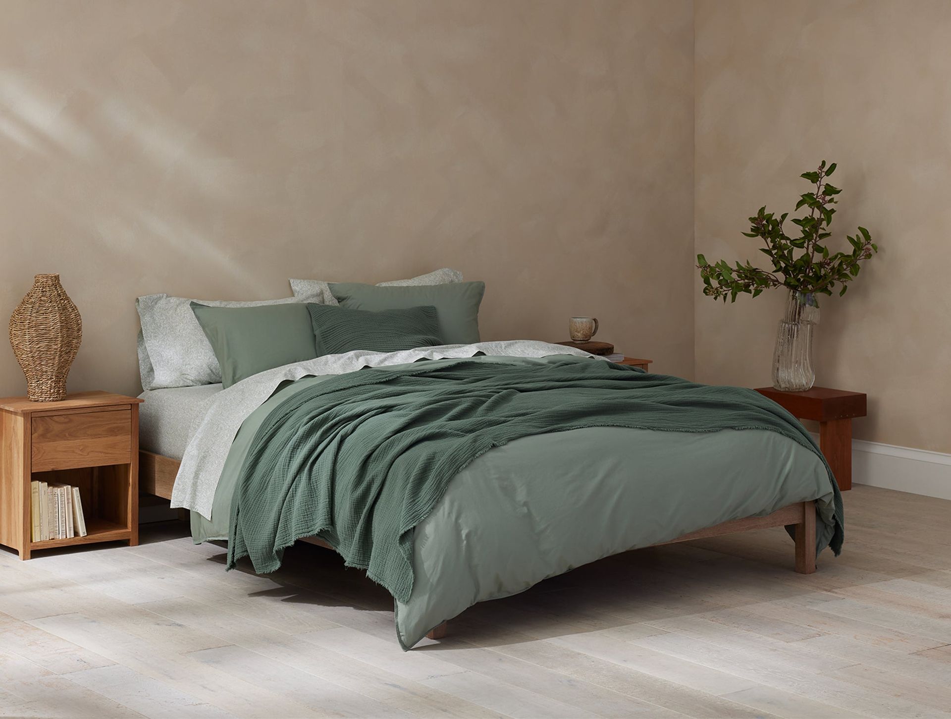 Topanga Organic Matelasse Blanket | Juniper