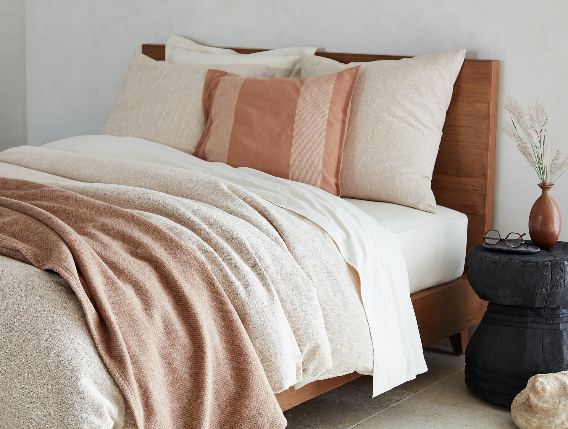 Sequoia Washable Organic Cotton & Wool Blanket | Sandalwood