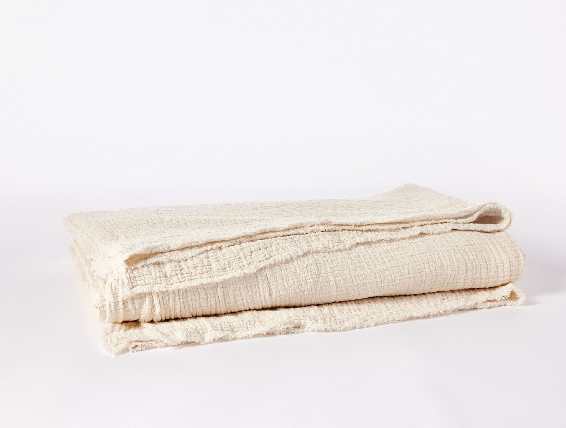 Topanga Organic Matelasse Blanket | Undyed