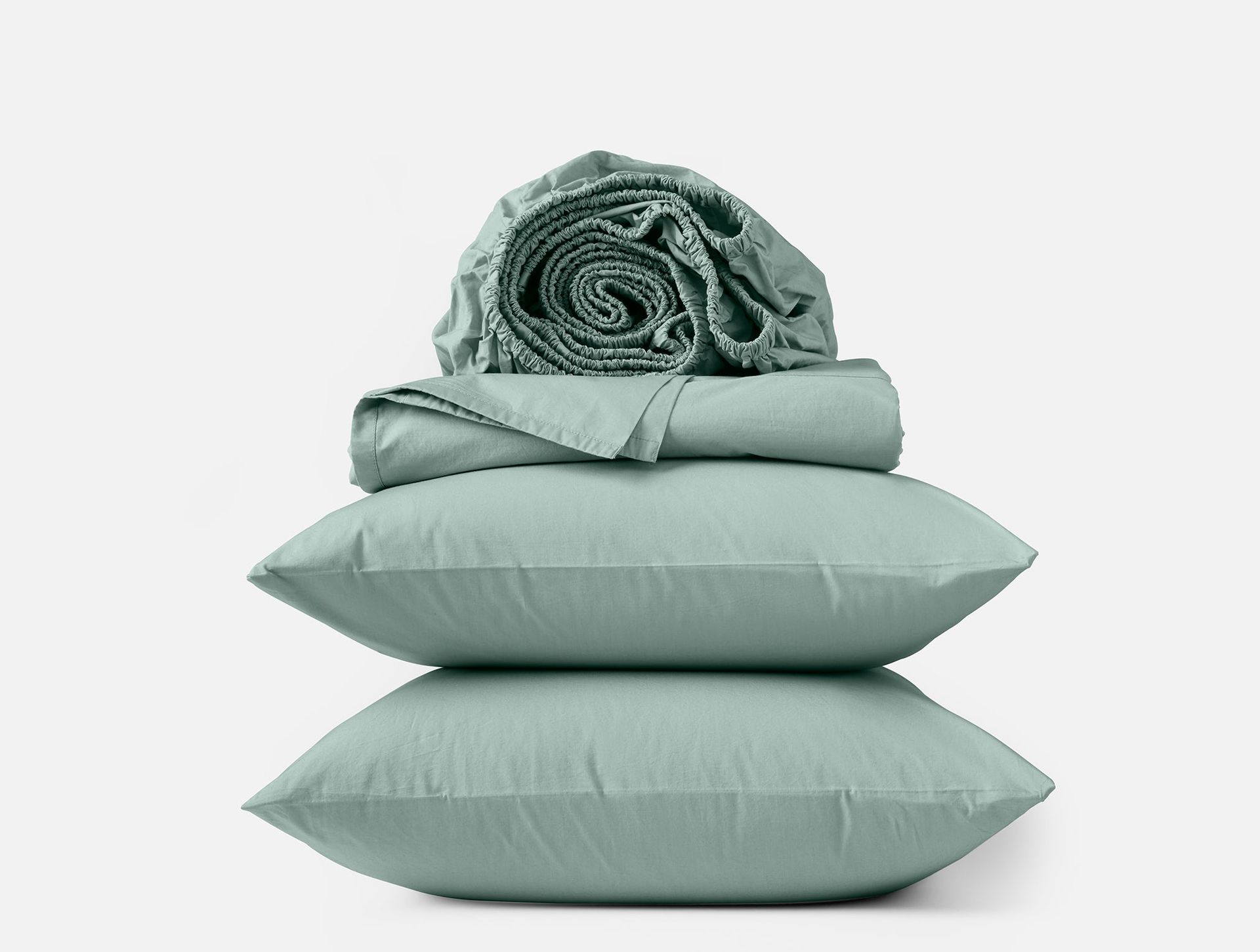 Refined Organic Percale Sheet Set - Coyuchi | Seafoam