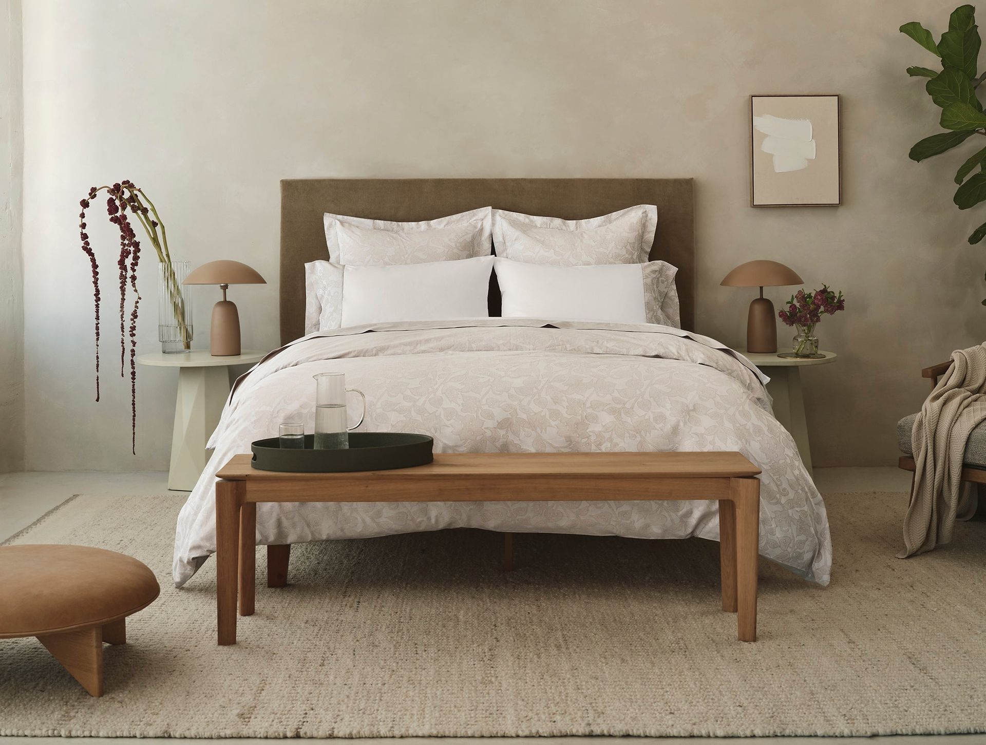 Heritage Organic Jacquard Sham - Coyuchi | Alpine White w/Stone