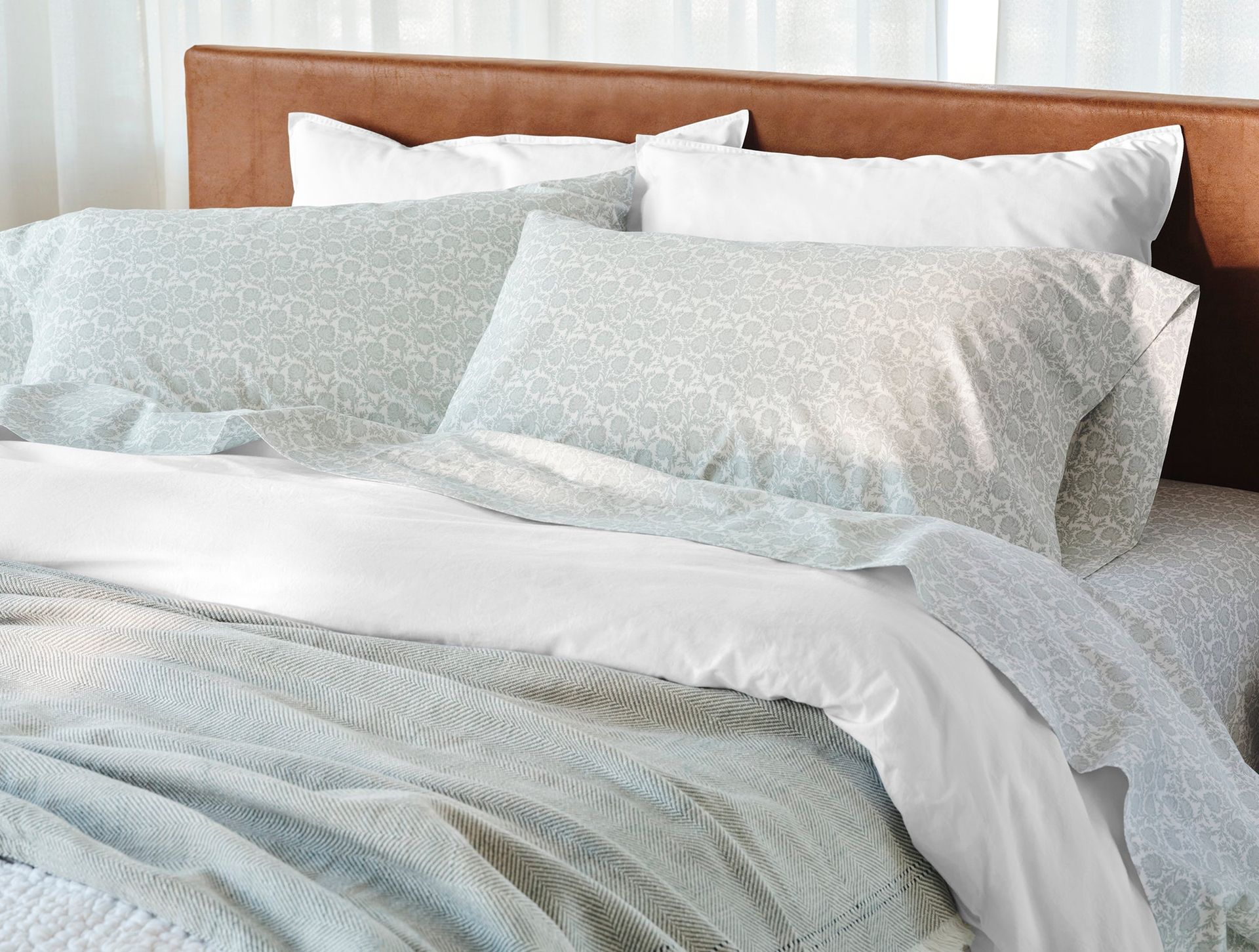 Organic Print Percale Sheet Set - Coyuchi | Dew Robles