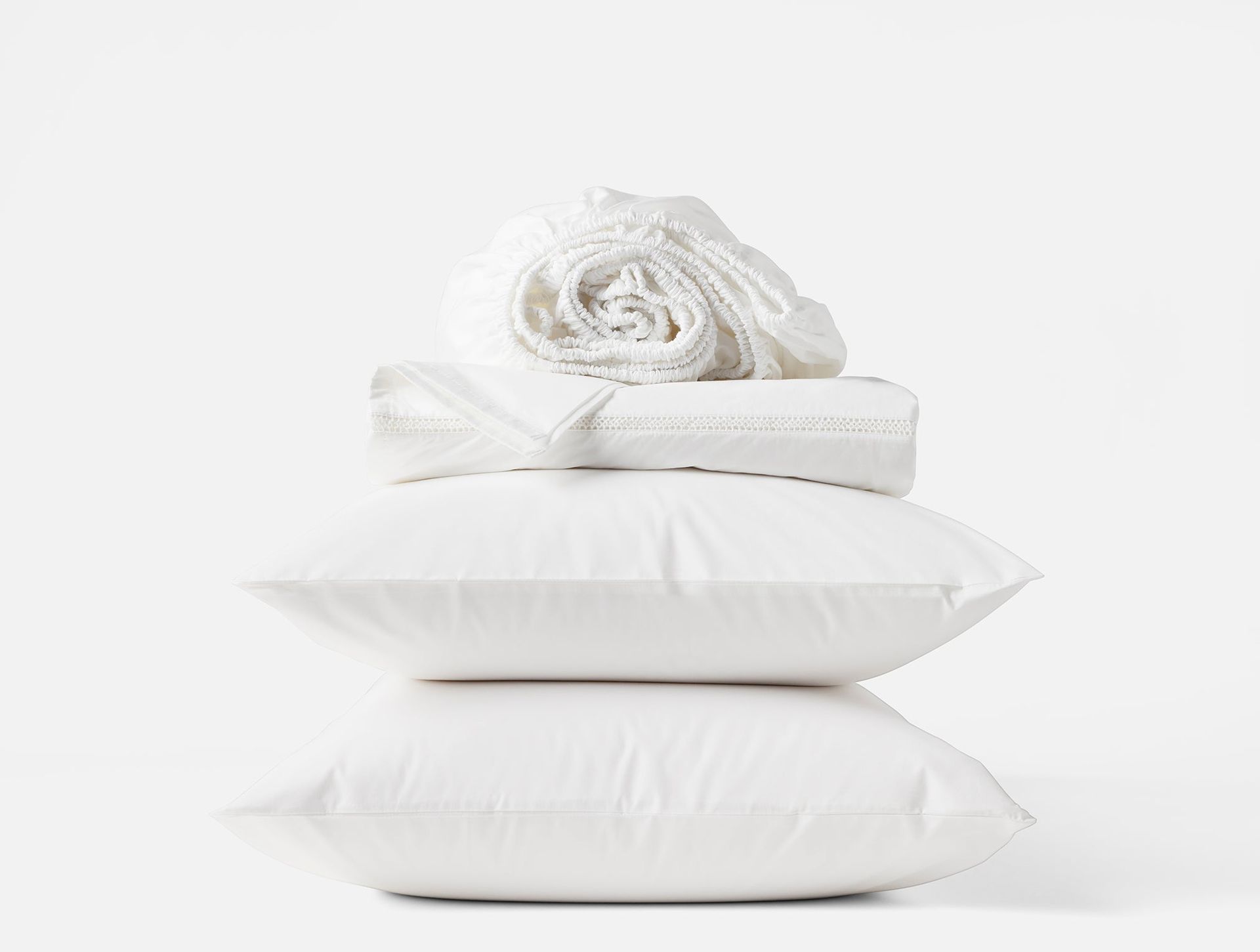 Lattice Organic Percale Sheet Set