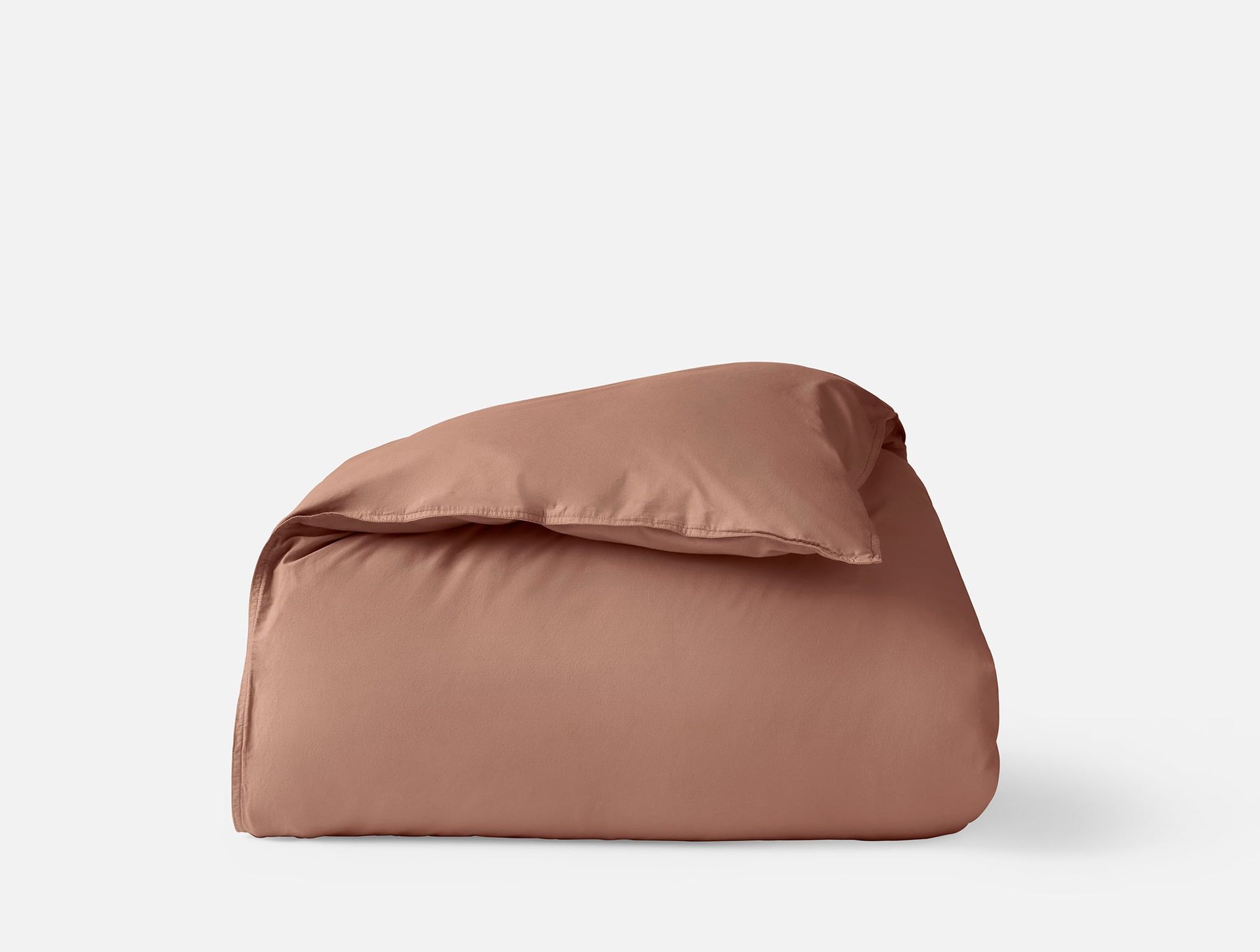 Organic Crinkled Percale™ Duvet Cover - Coyuchi | Praline
