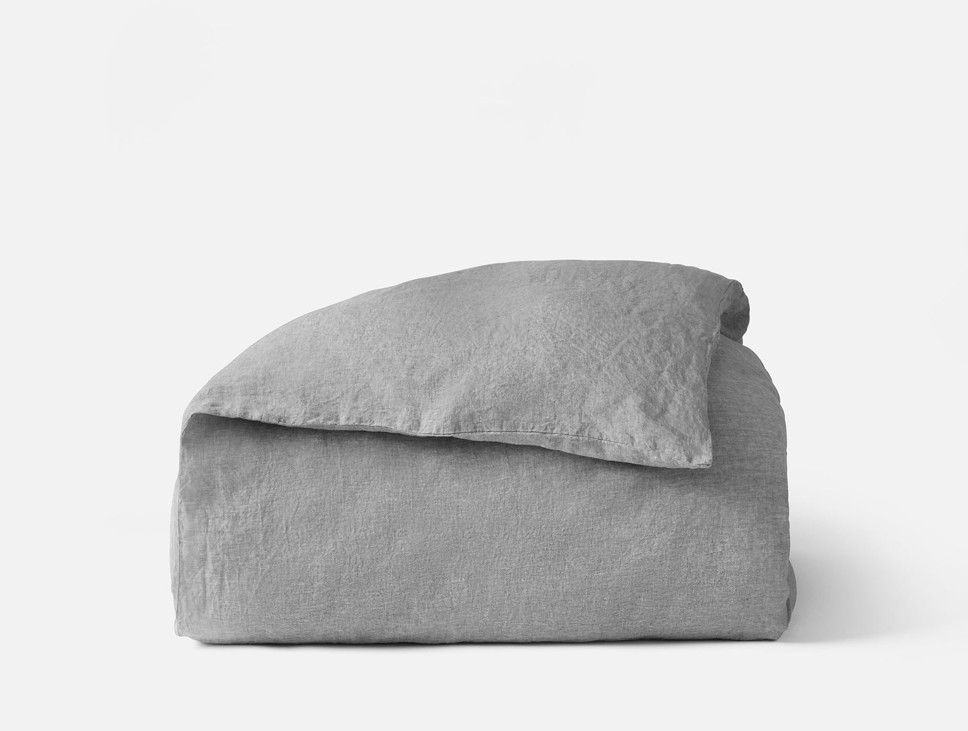 Organic Relaxed Linen Duvet Cover - Coyuchi | Slate Chambray