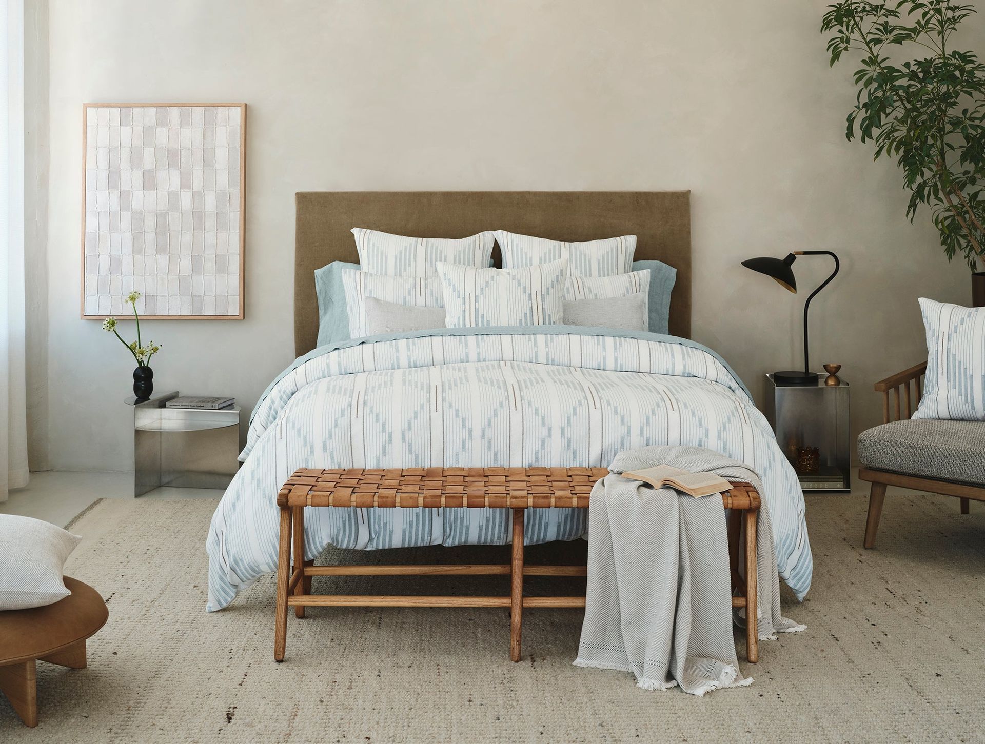 Morelia Organic Duvet Cover - Coyuchi | Wave