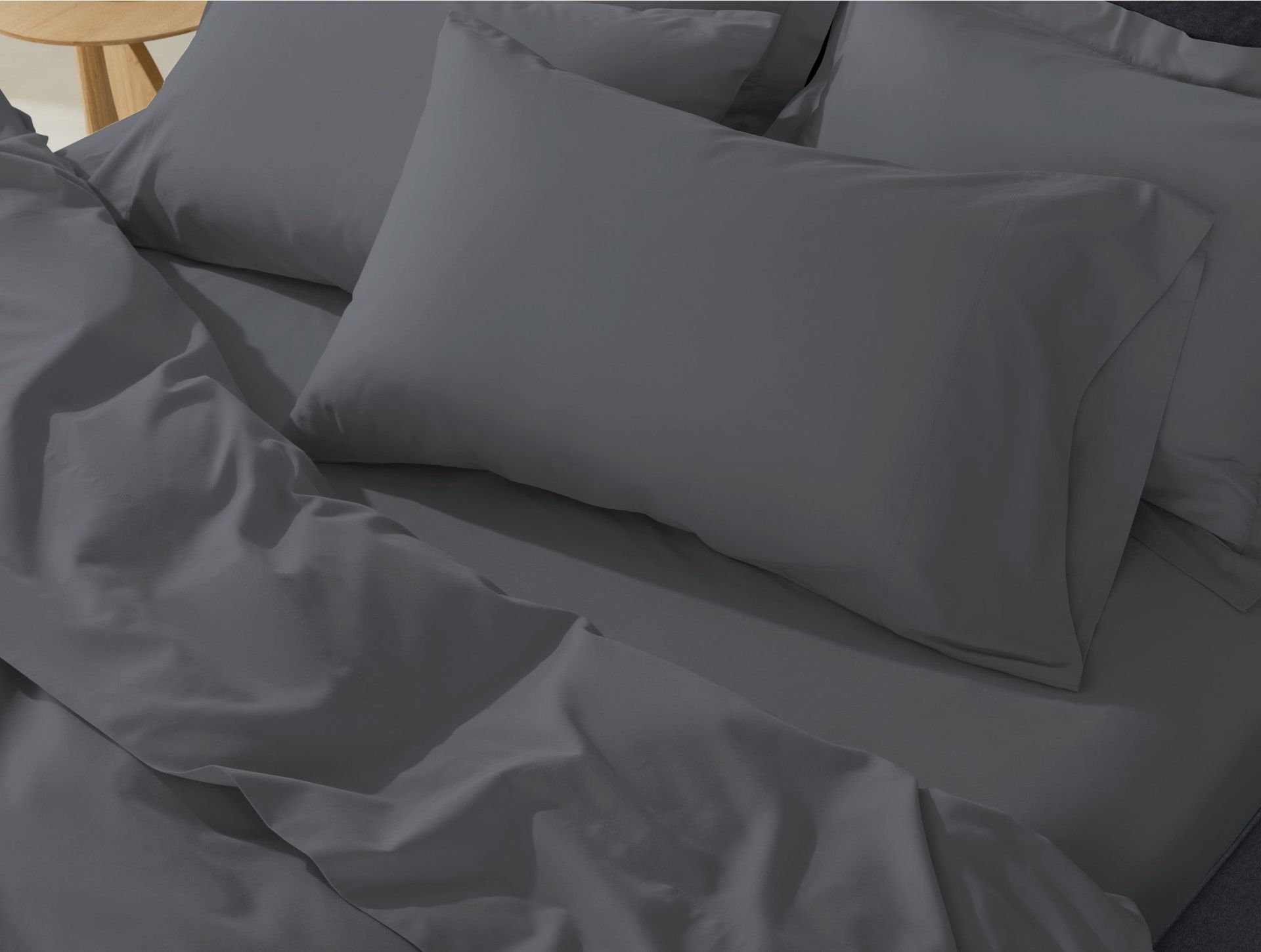 Classic Organic Sateen Sheet Set - Coyuchi | Graphite