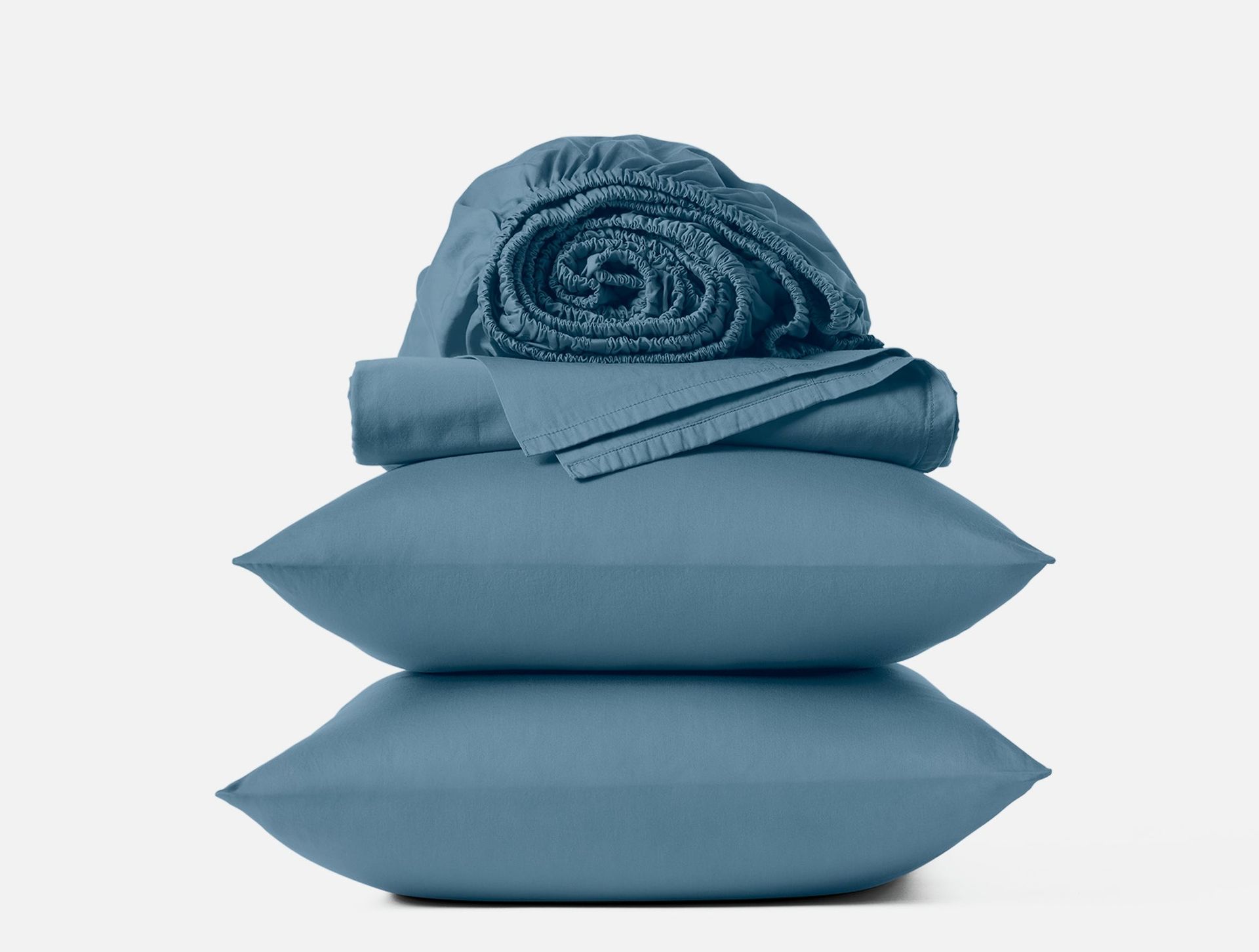 Classic Organic Sateen Sheet Set - Coyuchi | Cerulean