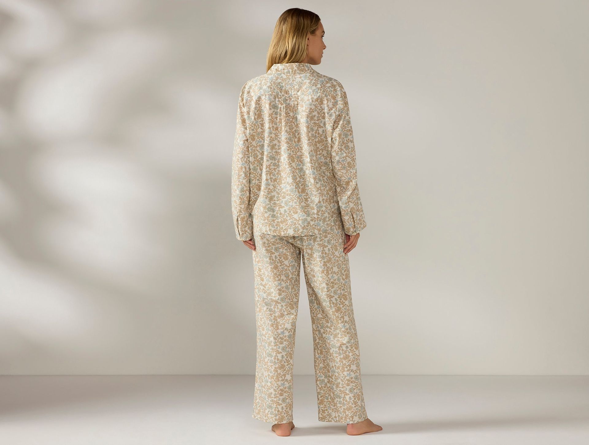 Women's Isla Organic Cotton Long Sleeve Pajama Set | Fawn Garden