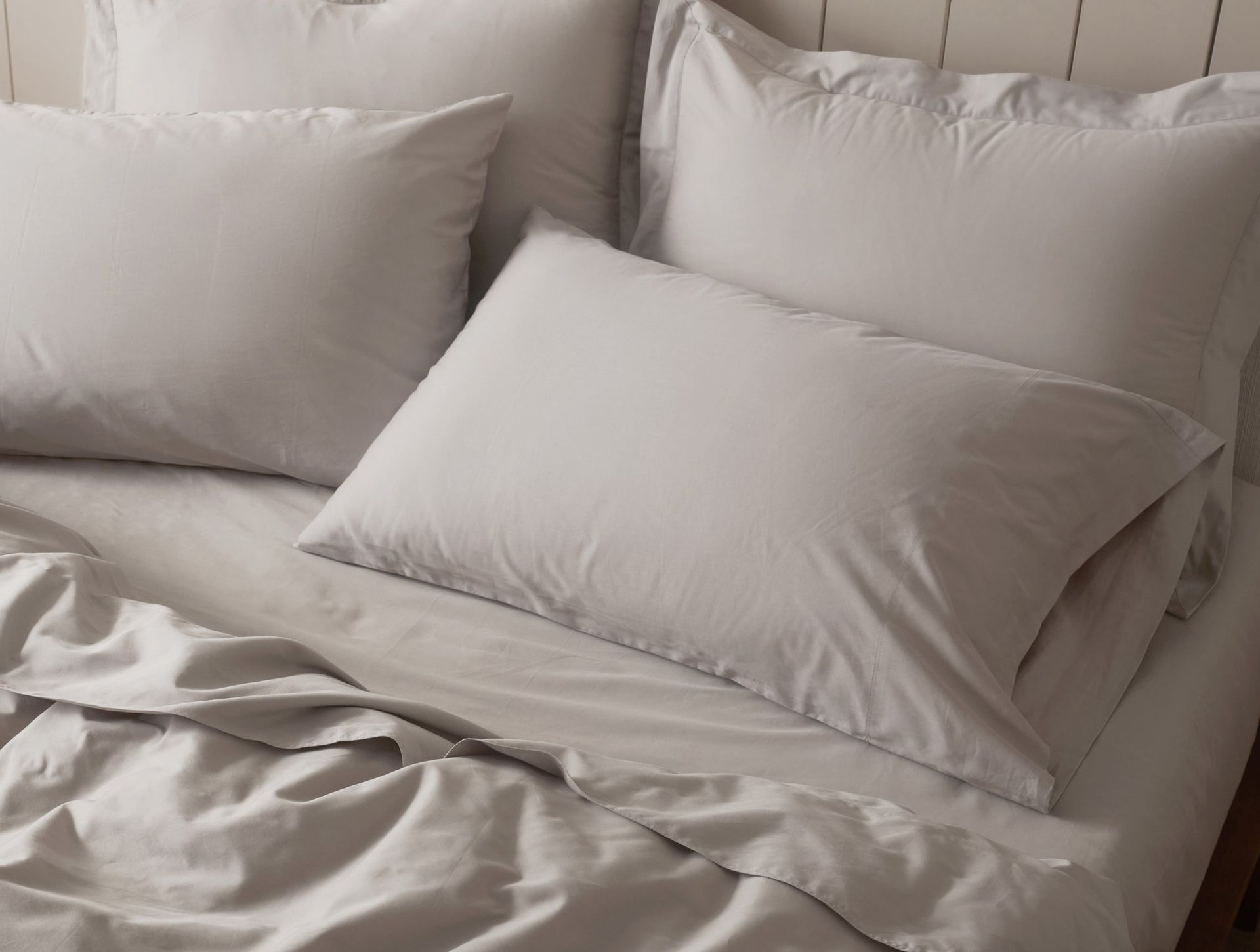 Cloud Soft Organic Sateen Sheet Set | Pale Gray