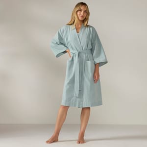 Women's Isla Organic Cotton Robe | Surf Chambray