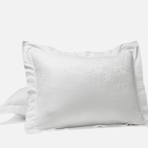 Heirloom Organic Jacquard Sham - Coyuchi | Alpine White