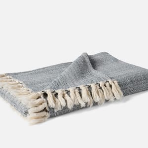 Lido Organic Throw - Coyuchi | Undyed w/Gulf
