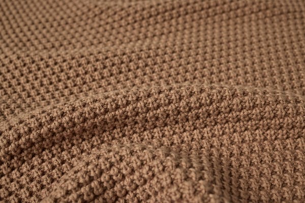 Avalon Organic Knit Throw | Almond