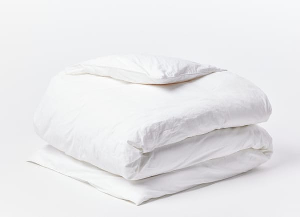 Organic Crinkled Percale™ Duvet Set | Alpine White