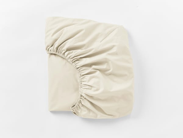 300 Thread Count Organic Percale Fitted Sheets | Undyed