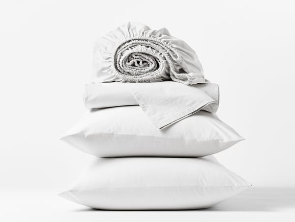 300 Thread Count Organic Percale Sheet Set - Coyuchi | Alpine White