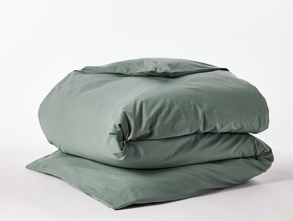 Refined Organic Percale Duvet Cover - Image 7
